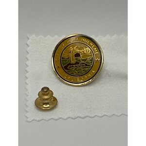 City of Port Hueneme California Enamel Lapel Pin Lighthouse Coastal Souvenir